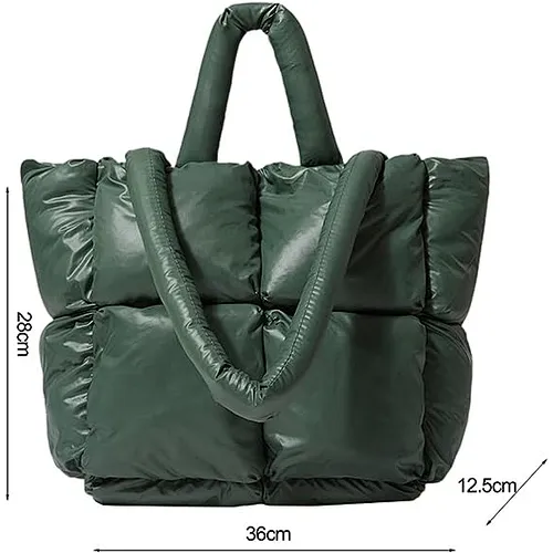 womens puffer tote bag